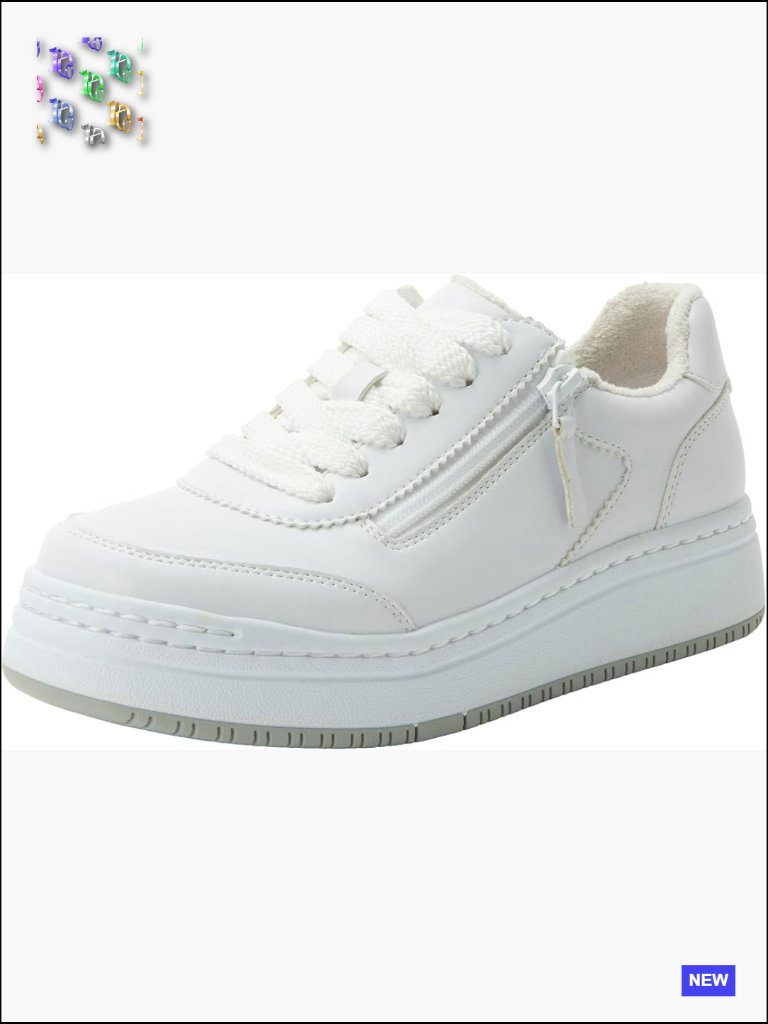 Leather Platform Sneakers Comfortable Supportive Zip Slip On Travel Walk